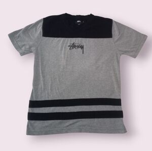 Stüssy Double Stripe V-Neck T-shirt